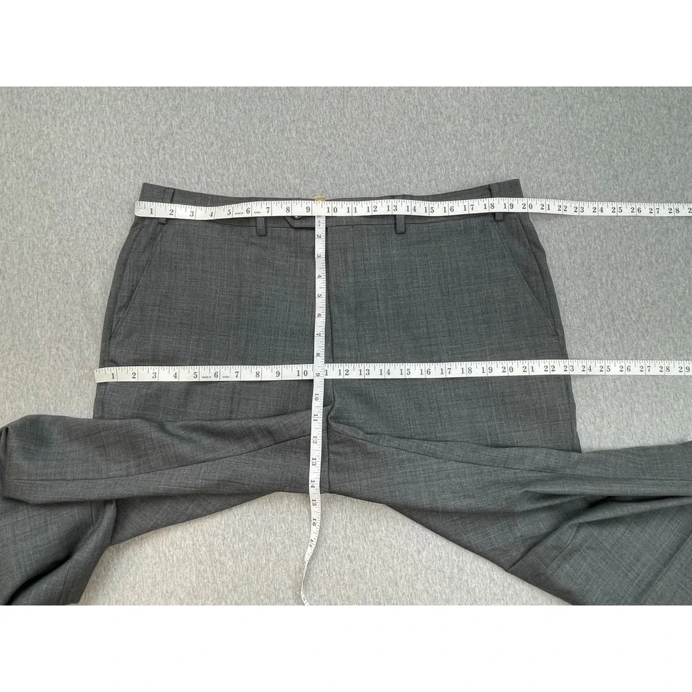Lauren Ralph Lauren Suit Mens 48L Gray Wool Blend Stretch Pants 38x32- 2 Pcs